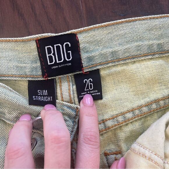 BDG Neon Wash Slim Straight Jeans - Picture 3 of 5